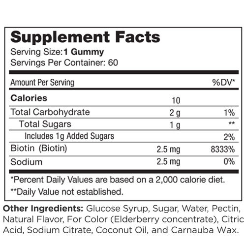 Chapter One&trade; B Is For Biotin - 60 Gummies (60 Servings)